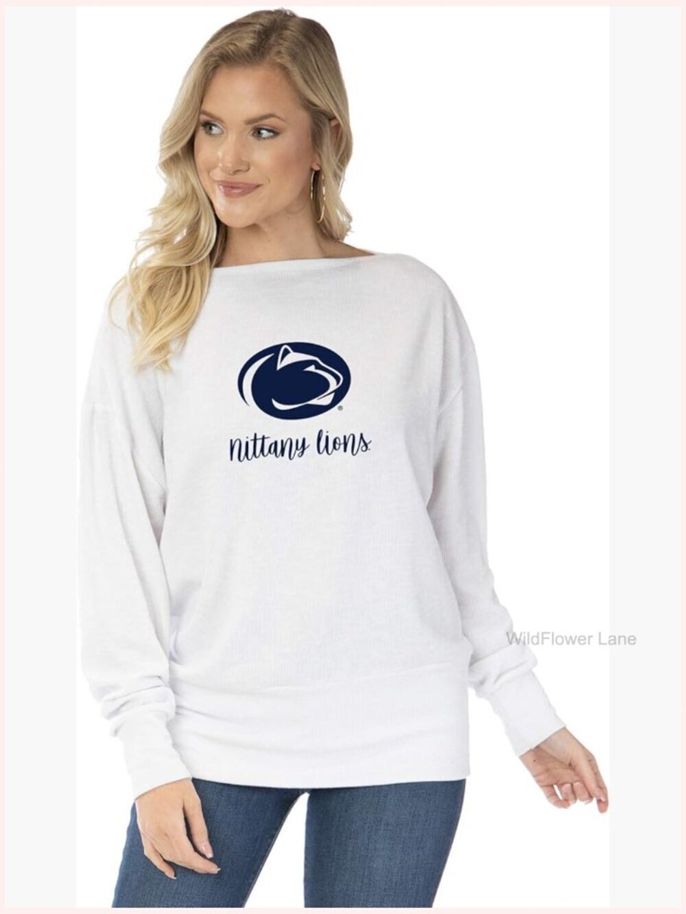 Relaxed Long Sleeve Boatneck Tunic Pullover